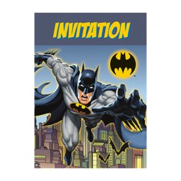  Inbjudningskort Batman - 8st 