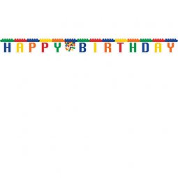  Vimpel Happy Birthday Block Party - 2m x 10cm 