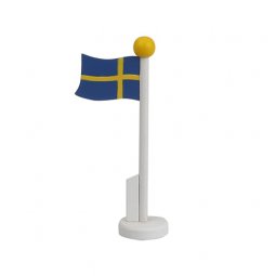  Bordsflagga svenska flaggan - 14cm 