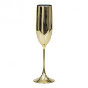 Champagneglas i guld - 1st, 24cm