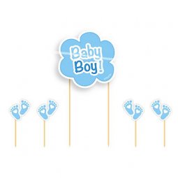  Cupcake Toppers Baby Boy - 5st 