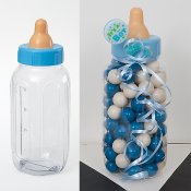Dekoration babyshower, Blå nappflaska