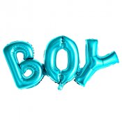 Ballong BOY, Blå Bokstavsballonger (flyger ej) - 29cm