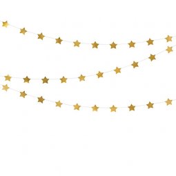  Girlang Guldstjärnor - 3.6m 