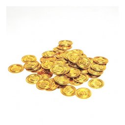  Guldpengar med pirattema - 144st 