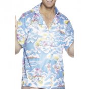 Hawaiiskjorta, Blå - Strl L