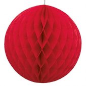  Honeycomb, Röd Takdekoration - 30cm 