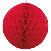 Honeycomb, Röd Takdekoration - 30cm