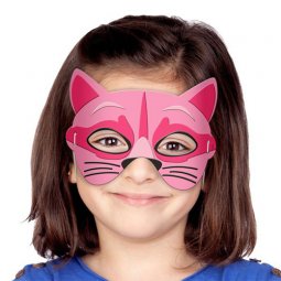  Katt ansiktsmask, rosa - 1st 