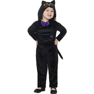 Kattdrkt Barndrkt, Jumpsuit med 3D-Printade gon - 3-4 r