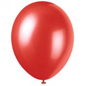 Ballonger Pärlemor Röda - 8st