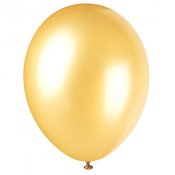 Ballonger Pärlemor Guld - 8st