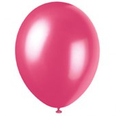  Ballonger Pärlemor Mörkrosa - 8st 