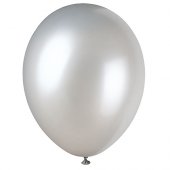  Ballonger Pärlemor Silver - 8st 