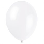  Ballonger Pärlemor Vita - 8st. 