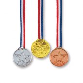  Medaljer Guld/Silver/Brons - 3st, 3,5cm 