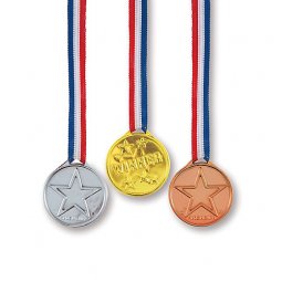  Medaljer Guld/Silver/Brons - 3st, 3,5cm 