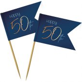  Partypicks 50 år, Blå - 36st 