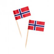 Partypicks Norska Flaggan - 50st