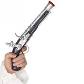 Pirat Pistol, Silver - 30cm