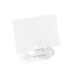  Diamant, Hållare för placeringskort, Transparent - 10st, 40 mm 