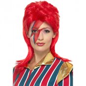 Space Superstar, röd peruk