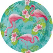 Tallrik Flamingo - 8st, 23cm