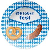 Tallrik Oktoberfest - 8st, 23cm