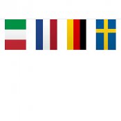 Flaggvimpel Europaflaggor - 10m